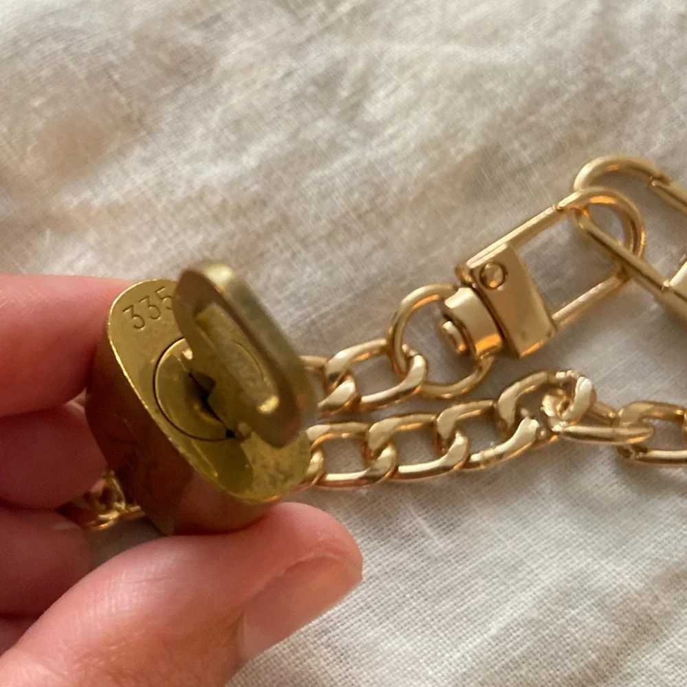 *SOLD*Louis Vuitton Lock and Key 335 with Bracelet Chain - Picture 8 of 9